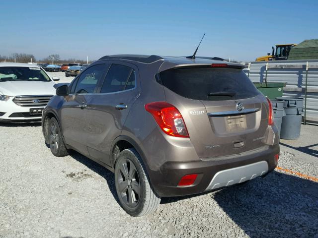 KL4CJASBXDB154041 - 2013 BUICK ENCORE SILVER photo 3