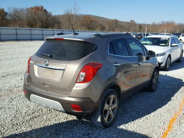 KL4CJASBXDB154041 - 2013 BUICK ENCORE SILVER photo 4