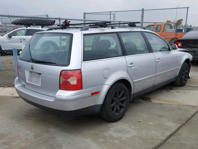 WVWVD63B64E277058 - 2004 VOLKSWAGEN PASSAT GLS SILVER photo 4