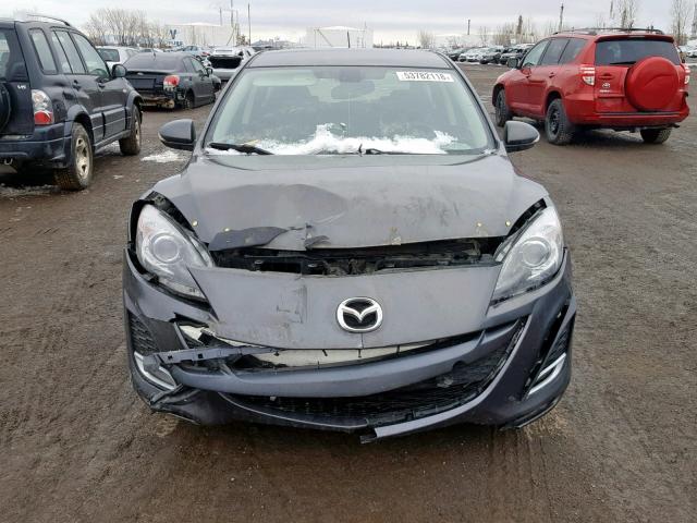 JM1BL1H55A1122581 - 2010 MAZDA 3 S GRAY photo 9