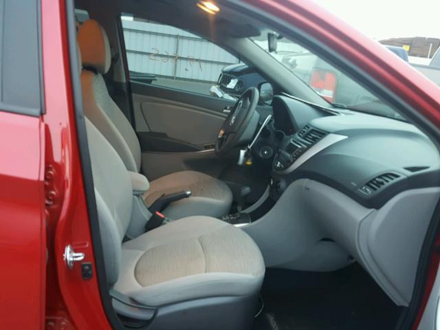 KMHCT4AEXHU343680 - 2017 HYUNDAI ACCENT SE BURGUNDY photo 5