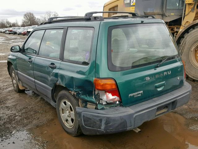 JF1SF6351YH710982 - 2000 SUBARU FORESTER L GREEN photo 3