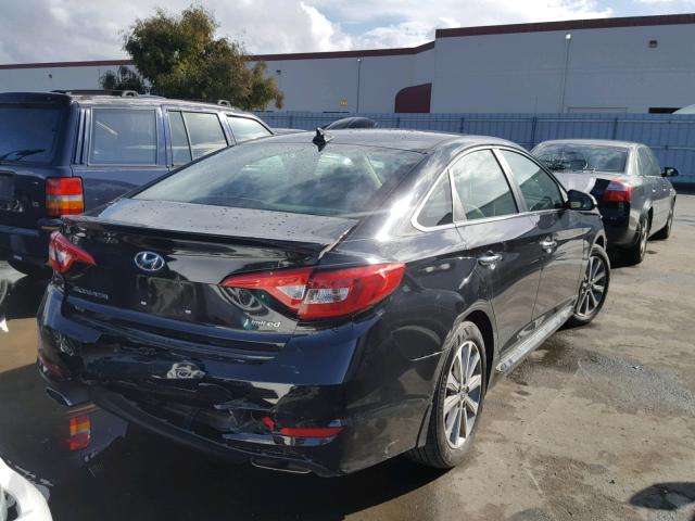 5NPE34AF9HH590754 - 2017 HYUNDAI SONATA SPO BLACK photo 4