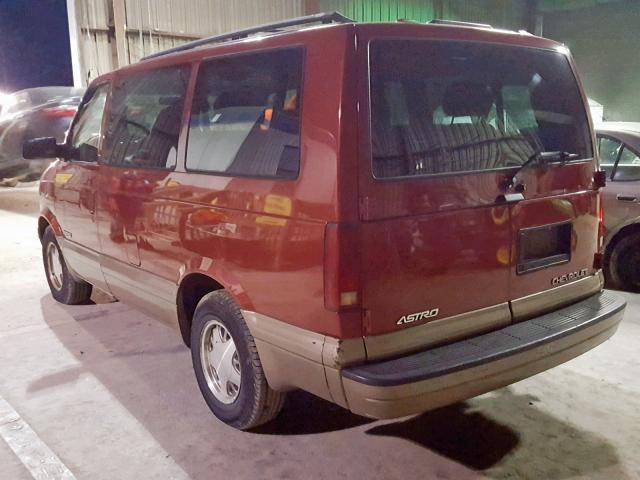 1GNDM19X02B144013 - 2002 CHEVROLET ASTRO MAROON photo 3