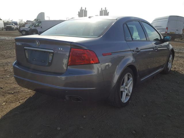 19UUA66295A007204 - 2005 ACURA TL GRAY photo 4