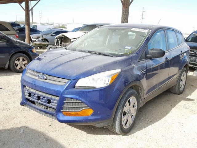 1FMCU0F74DUC70235 - 2013 FORD ESCAPE S BLUE photo 2