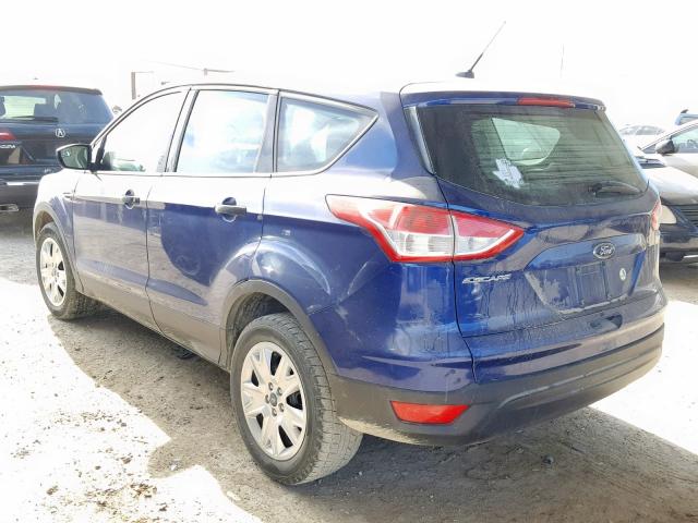 1FMCU0F74DUC70235 - 2013 FORD ESCAPE S BLUE photo 3