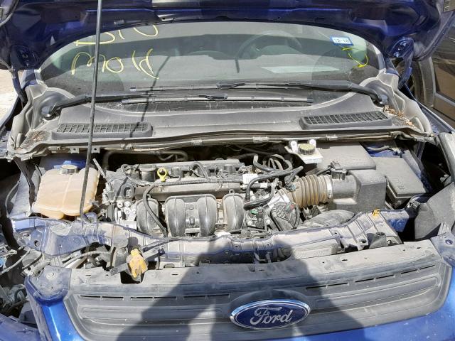 1FMCU0F74DUC70235 - 2013 FORD ESCAPE S BLUE photo 7