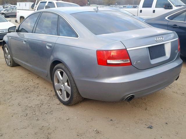 WAUDH74F28N127202 - 2008 AUDI A6 3.2 QUA GRAY photo 3