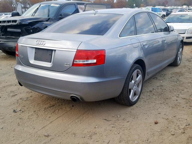 WAUDH74F28N127202 - 2008 AUDI A6 3.2 QUA GRAY photo 4