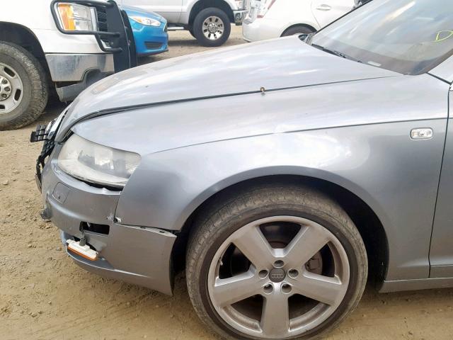 WAUDH74F28N127202 - 2008 AUDI A6 3.2 QUA GRAY photo 9