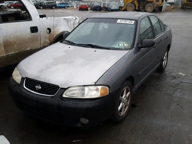 3N1BB51D81L107676 - 2001 NISSAN SENTRA SE GRAY photo 2