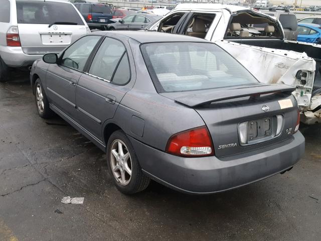 3N1BB51D81L107676 - 2001 NISSAN SENTRA SE GRAY photo 3