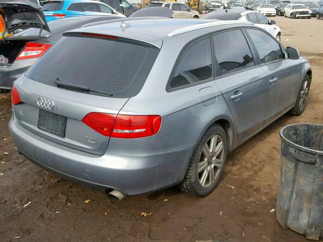 WAUVF78K69A202445 - 2009 AUDI A4 2.0T AV GRAY photo 4