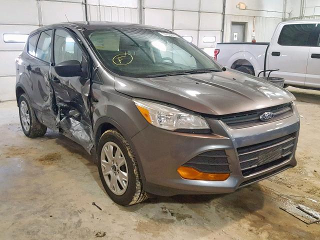 1FMCU0F78EUB15737 - 2014 FORD ESCAPE S GRAY photo 1