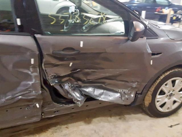 1FMCU0F78EUB15737 - 2014 FORD ESCAPE S GRAY photo 9