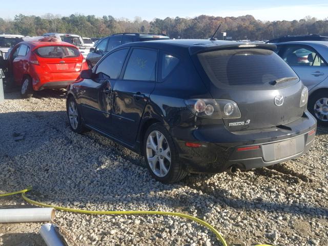 JM1BK343691187499 - 2009 MAZDA 3 S BLACK photo 3