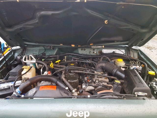 1J4FF58S5YL186280 - 2000 JEEP CHEROKEE C GREEN photo 7