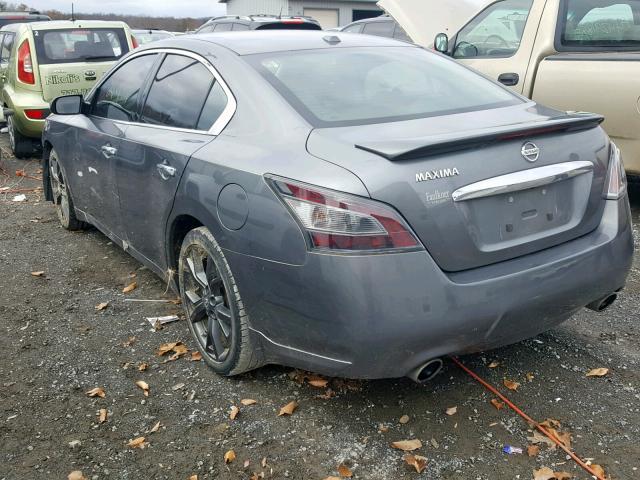 1N4AA5AP0EC435574 - 2014 NISSAN MAXIMA S GRAY photo 3