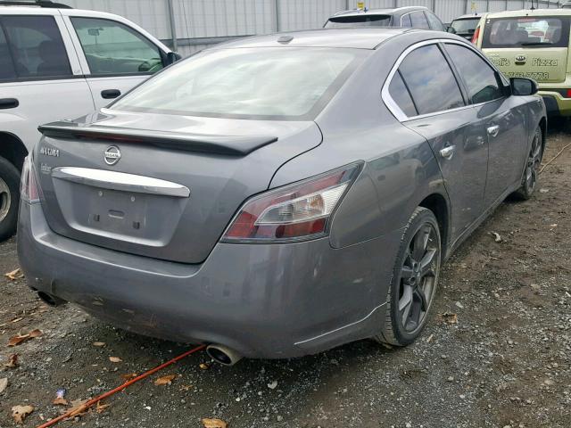 1N4AA5AP0EC435574 - 2014 NISSAN MAXIMA S GRAY photo 4