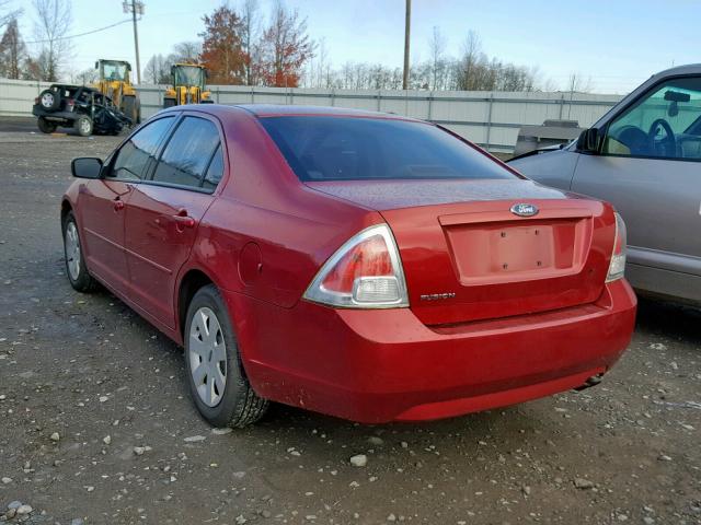 3FAFP06Z86R188664 - 2006 FORD FUSION S MAROON photo 3