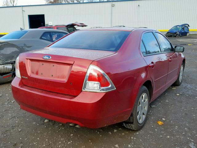 3FAFP06Z86R188664 - 2006 FORD FUSION S MAROON photo 4