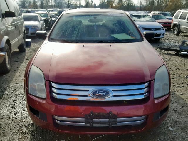 3FAFP06Z86R188664 - 2006 FORD FUSION S MAROON photo 9