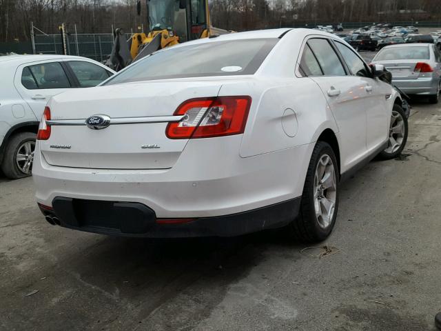 1FAHP2EW7BG171268 - 2011 FORD TAURUS SEL WHITE photo 4