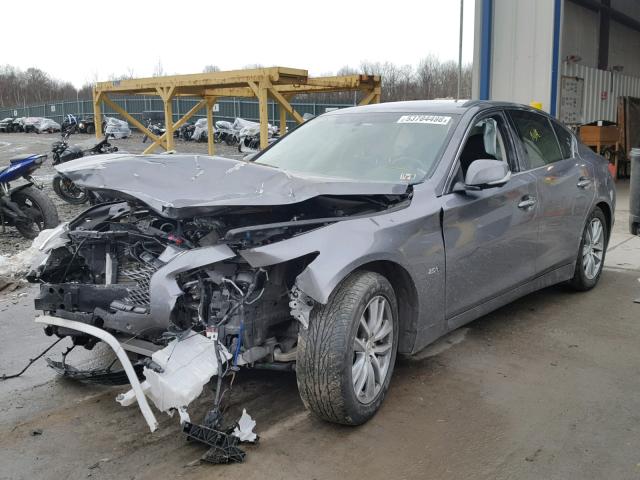 JN1CV7ARXGM250470 - 2016 INFINITI Q50 BASE GRAY photo 2