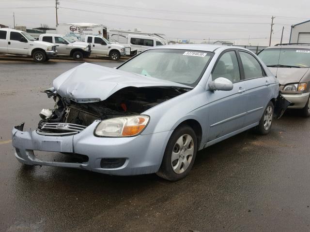 KNAFE121675464959 - 2007 KIA SPECTRA EX BLUE photo 2