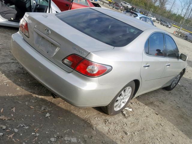 JTHBA30G645020071 - 2004 LEXUS ES 330 SILVER photo 4