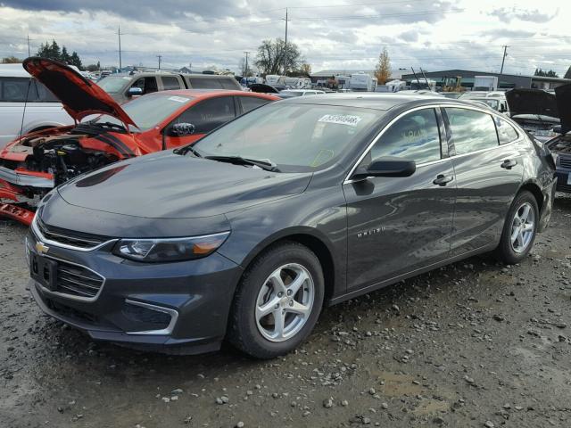 1G1ZB5ST2HF264831 - 2017 CHEVROLET MALIBU LS CHARCOAL photo 2