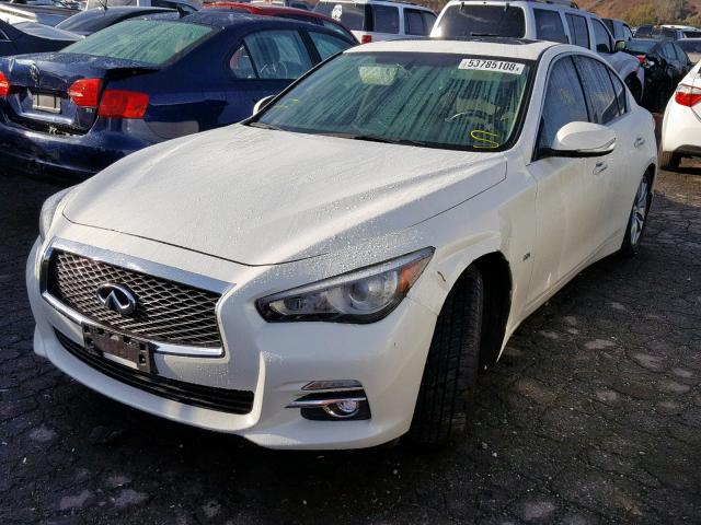 JN1CV7AP7GM202956 - 2016 INFINITI Q50 BASE WHITE photo 2