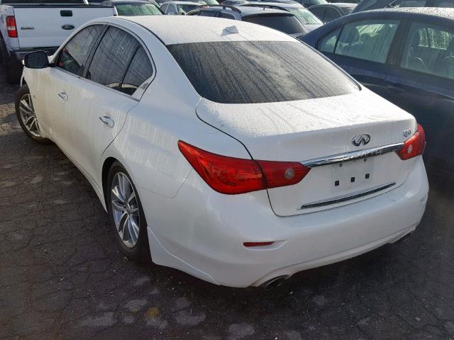 JN1CV7AP7GM202956 - 2016 INFINITI Q50 BASE WHITE photo 3