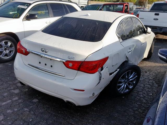 JN1CV7AP7GM202956 - 2016 INFINITI Q50 BASE WHITE photo 4