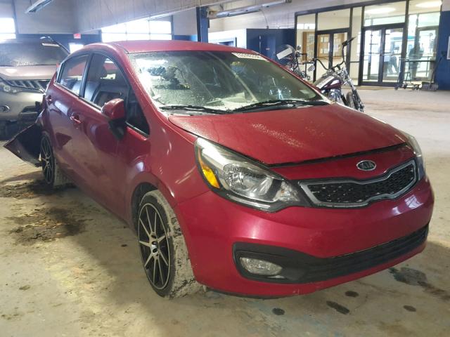 KNADN4A39C6059498 - 2012 KIA RIO EX RED photo 1