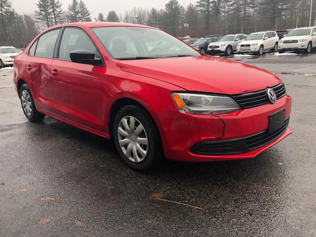 3VW2K7AJ2DM296044 - 2013 VOLKSWAGEN JETTA BASE RED photo 1