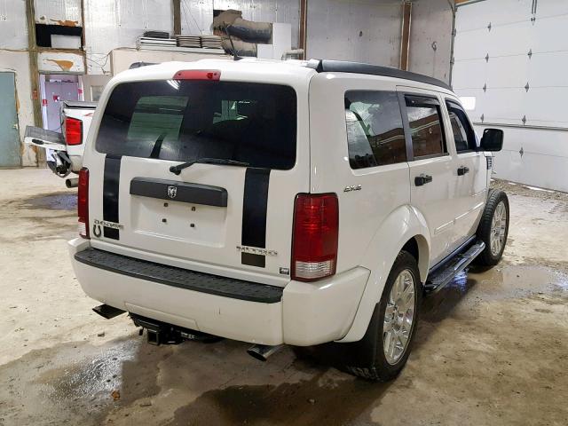 1D4PU4GKXAW172121 - 2010 DODGE NITRO HEAT WHITE photo 4