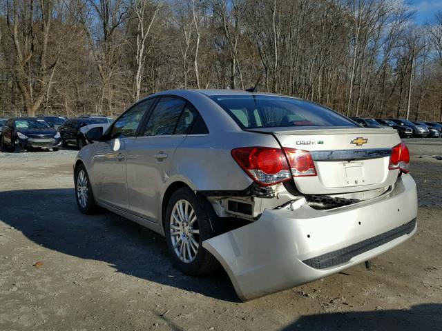 1G1PH5SB5E7181400 - 2014 CHEVROLET CRUZE ECO CREAM photo 3