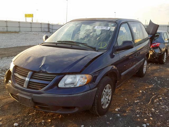 1D4GP25B95B248360 - 2005 DODGE CARAVAN SE BLACK photo 2