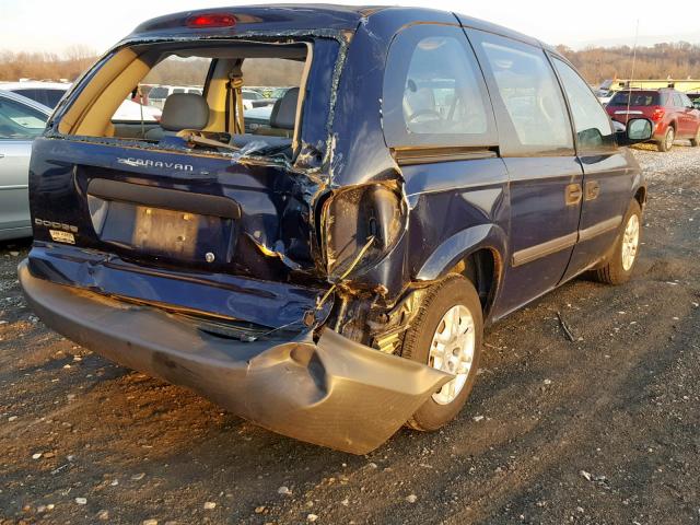 1D4GP25B95B248360 - 2005 DODGE CARAVAN SE BLACK photo 4