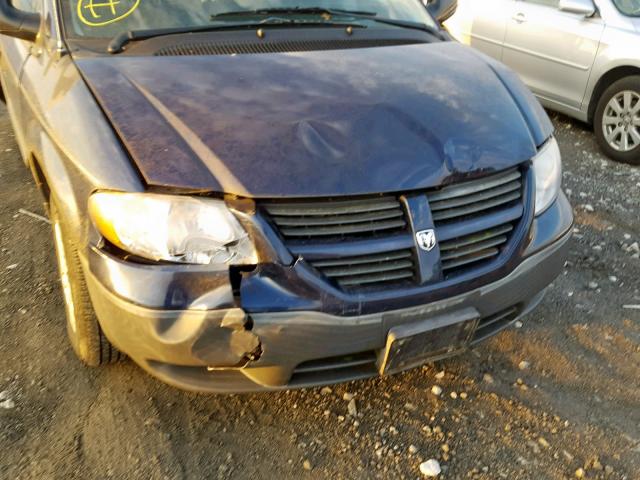 1D4GP25B95B248360 - 2005 DODGE CARAVAN SE BLACK photo 9