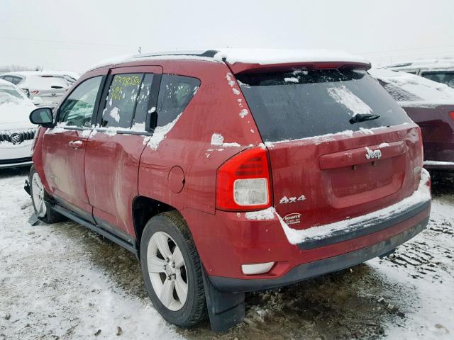 1J4NF4FB9BD148822 - 2011 JEEP COMPASS RED photo 3