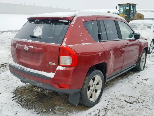 1J4NF4FB9BD148822 - 2011 JEEP COMPASS RED photo 4