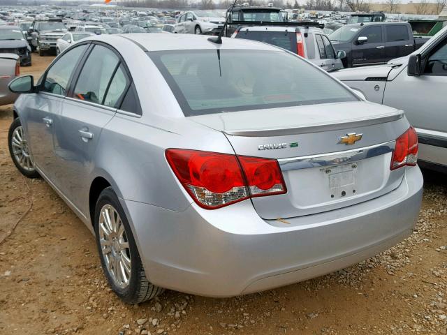 1G1PJ5SB8E7172856 - 2014 CHEVROLET CRUZE ECO SILVER photo 3