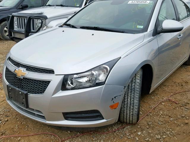 1G1PJ5SB8E7172856 - 2014 CHEVROLET CRUZE ECO SILVER photo 9