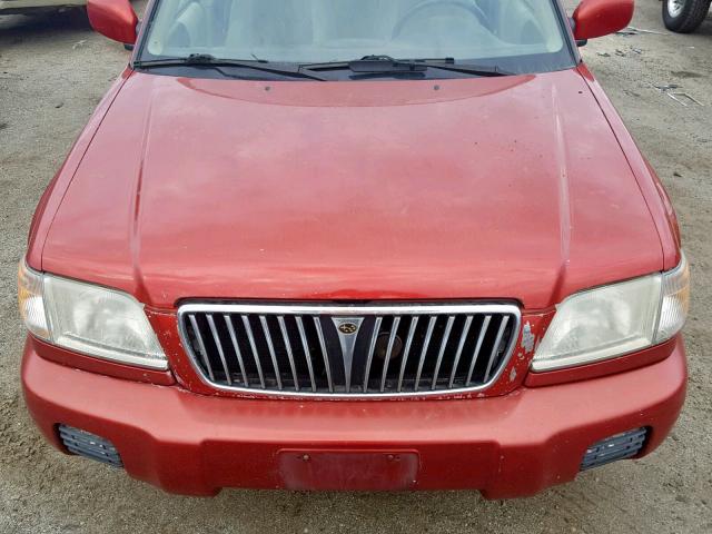 JF1SF65621H743033 - 2001 SUBARU FORESTER S RED photo 9