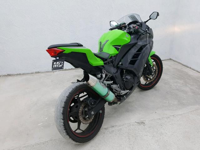 JKAEX8B19EA008308 - 2014 KAWASAKI EX300 B GREEN photo 4