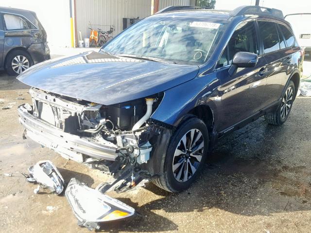 4S4BSENC9F3286727 - 2015 SUBARU OUTBACK 3. BLUE photo 2