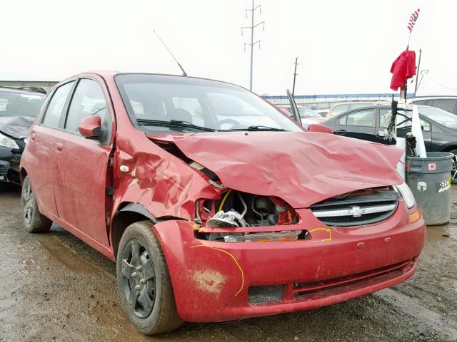 KL1TD66618B222313 - 2008 CHEVROLET AVEO BASE Қызыл фото 1